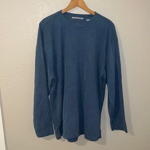 Blue along Sleeve Shirt